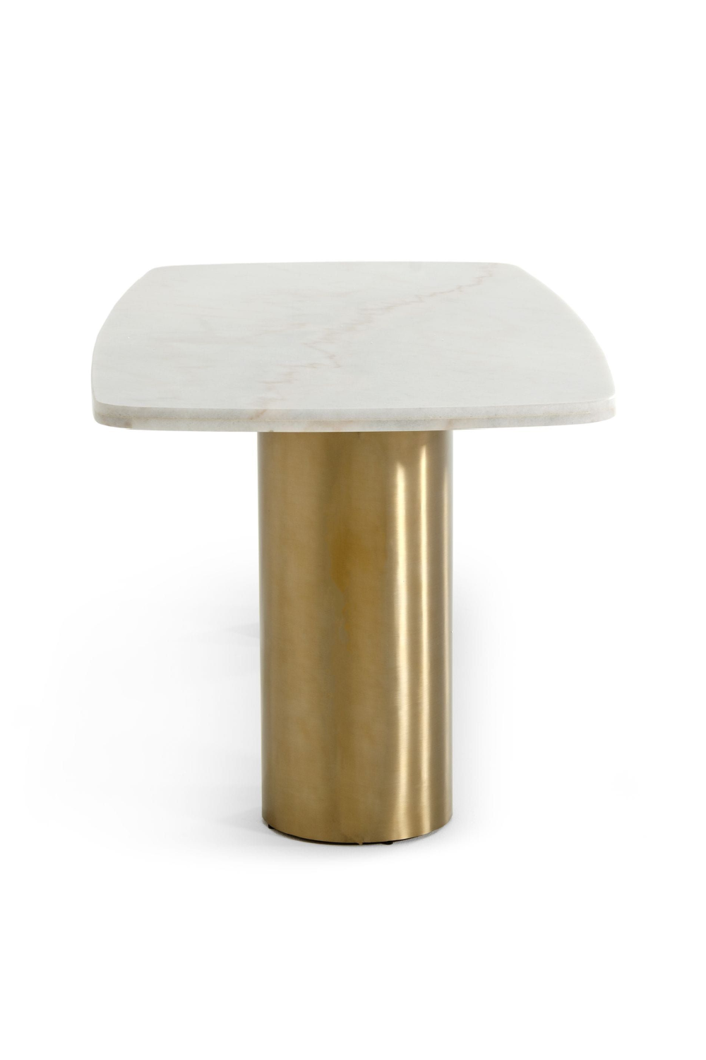   White Marble Gold Dining Table | Oroa.com