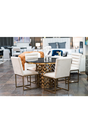 Gold Base Dining Table | OROA Modern Kowal | Oroa.com
