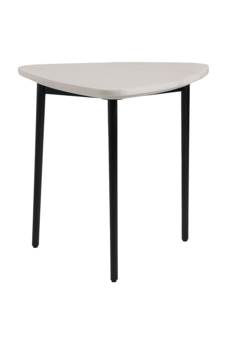 Triangular White Marble End Table | OROA Modern Andros | Oroa.com