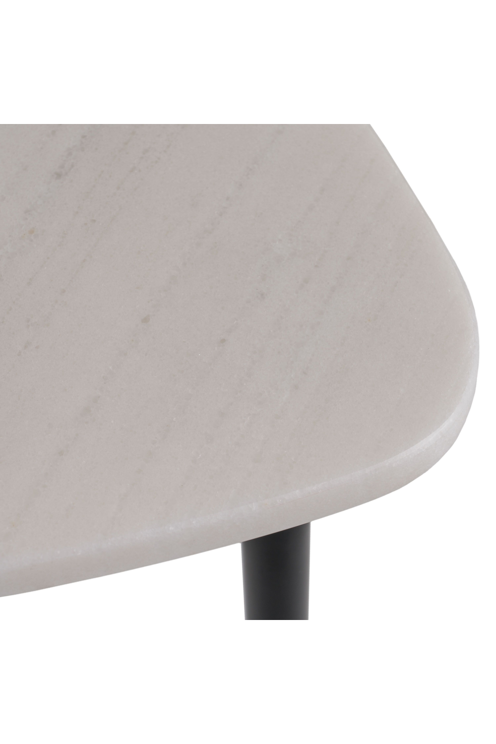 Triangular White Marble End Table | OROA Modern Andros | Oroa.com
