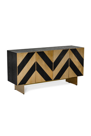 Gold Chevron Sideboard | OROA Modern Perret | Oroa.com