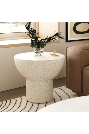 Round Terrazzo End Table | OROA Modern Fate | Oroa.com