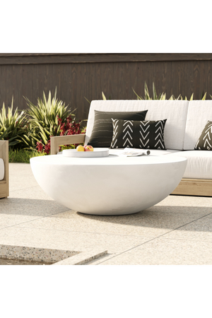 Round Concrete Coffee Table | OROA Modern Bronte | Oroa.com