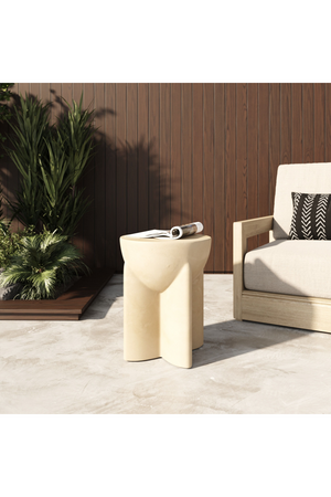 Concrete Round End Table | OROA Modern Elsa | Oroa.com