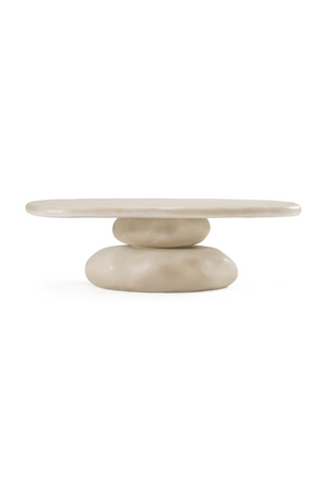   Beige Concrete Coffee Table | Oroa.com