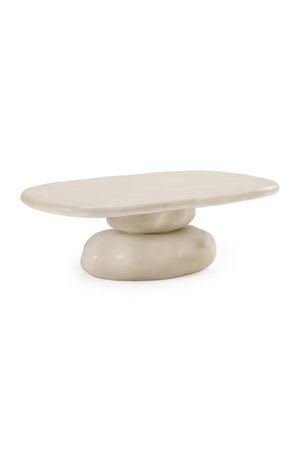   Beige Concrete Coffee Table | Oroa.com