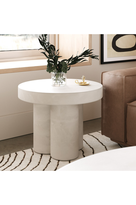 Concrete Round Coffee Table | OROA Modern Bruni | Oroa.com