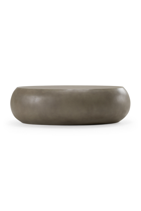 Gray Concrete Oval Coffee Table L | OROA Modern Denny | Oroa.com