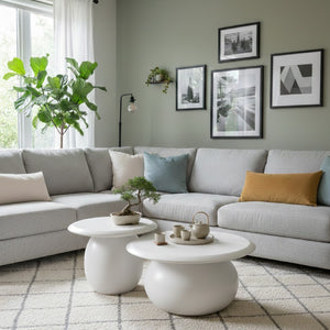 Concrete Nesting Coffee Tables (2) | OROA Modern Kalvin | Oroatrade.com