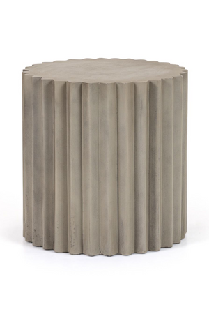 Ribbed Cylindrical End Table | OROA Modern Evadale | Oroa.com