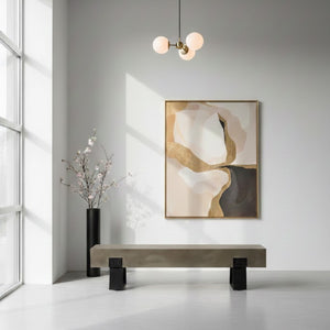   Gray Concrete Bench | Oroa.com