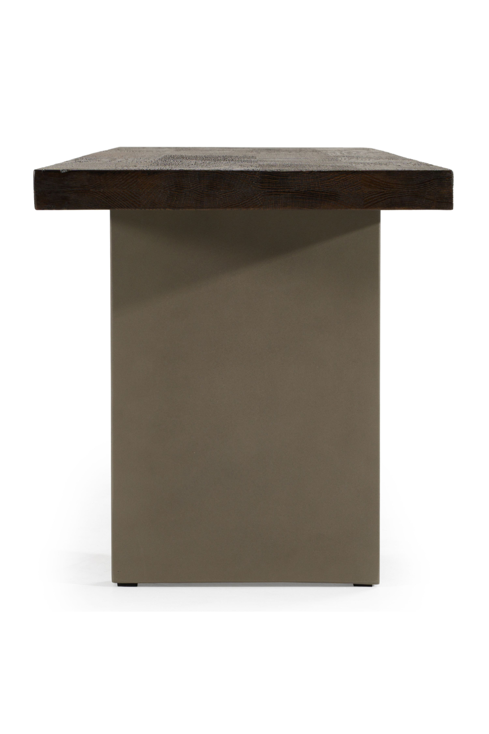 Gray Concrete Dining Bench | OROA Modern June | Oroa.com