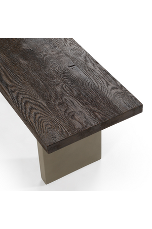 Gray Concrete Dining Bench | OROA Modern June | Oroa.com