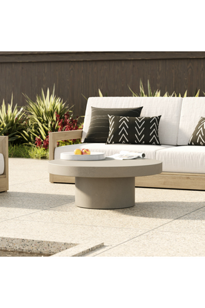 Round Concrete Coffee Table | OROA Modern Morley | Oroa.com