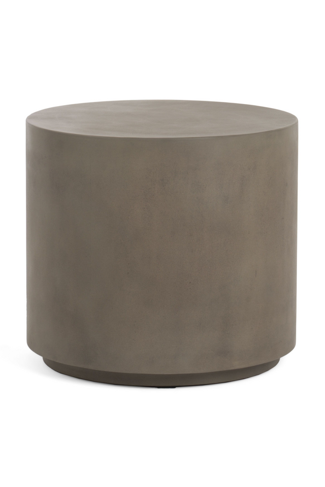 Gray Concrete Cylindrical End Table | OROA Modern Morley | Oroa.com