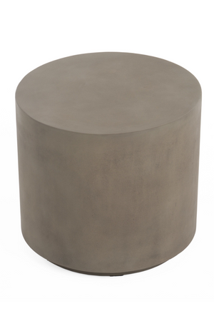 Gray Concrete Cylindrical End Table | OROA Modern Morley | Oroa.com