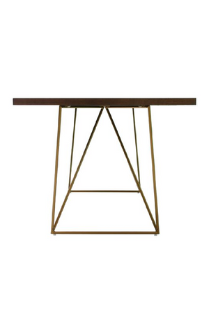 Antique Brass Legged Dining Table | OROA Modern Marcia | Oroa.com