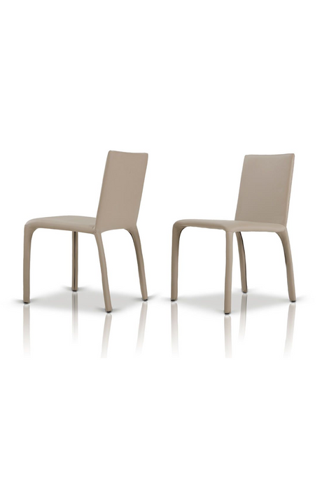 Gray Leatherette Dining Chairs (2) | OROA Modern Hyla | Oroa.com