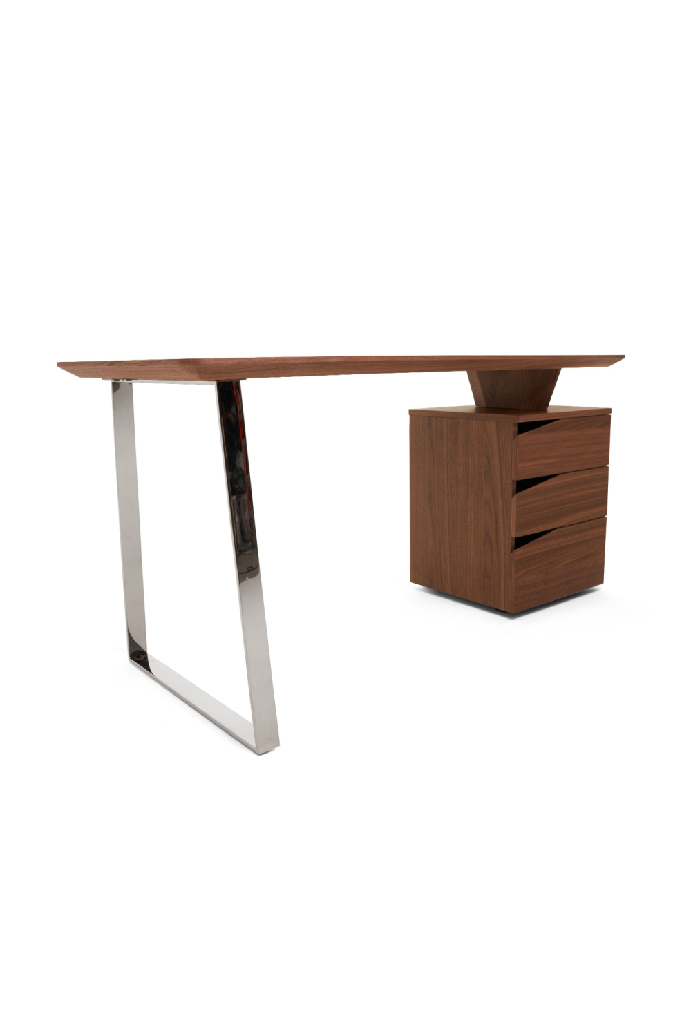 3-Drawer Walnut Desk | OROA Modern Walton | Oroa.com
