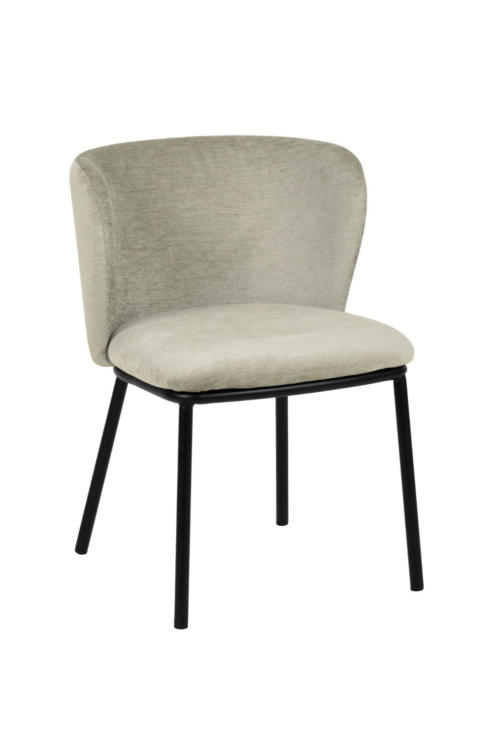 Gray Curved Dining Chair Set (2) | OROA Modern Bessie | Oroa.com