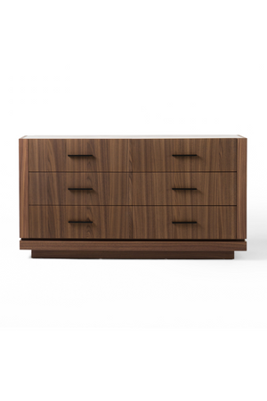 6-Drawer Walnut Dresser | OROA Modern Bailey