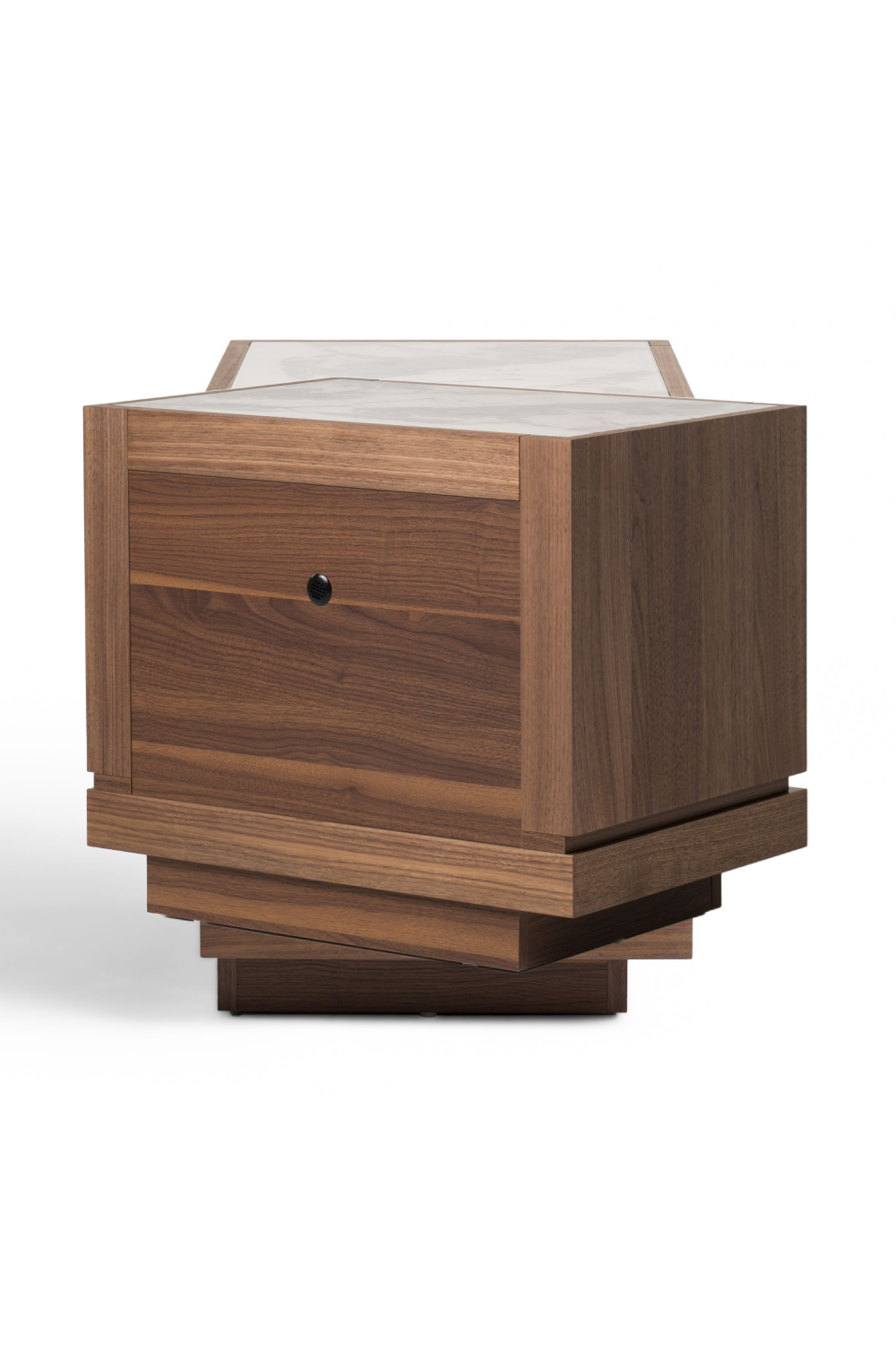 2-Drawer Walnut Nightstand | OROA Modern Bailey | Oroa.com
