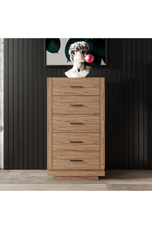 5-Drawer Walnut Chest | OROA Modern Bailey | Oroa.com