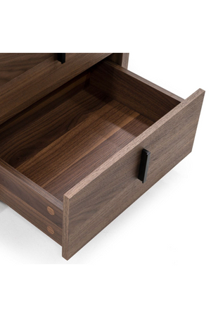 2-Drawer Walnut Nightstand | OROA Modern Chelton | Oroa.com