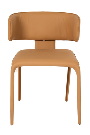 Contoured-Back Vegan Leather Dining Chair | OROA Modern Odessa | Oroa.com