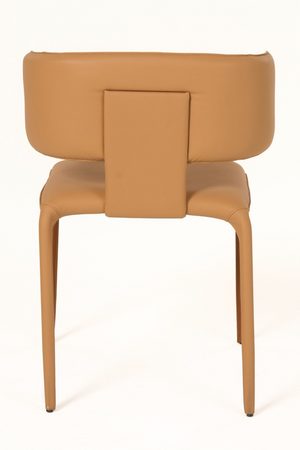 Contoured-Back Vegan Leather Dining Chair | OROA Modern Odessa | Oroa.com