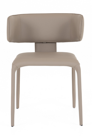 Contoured-Back Vegan Leather Dining Chair | OROA Modern Odessa | Oroa.com
