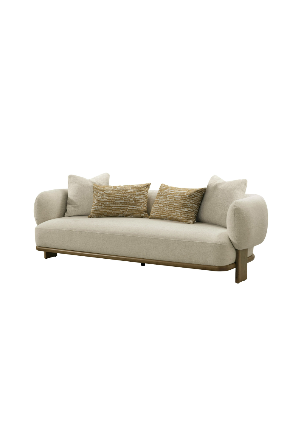 Beige Flared-Arm Sofa | OROA Modern Optima | Oroa.com