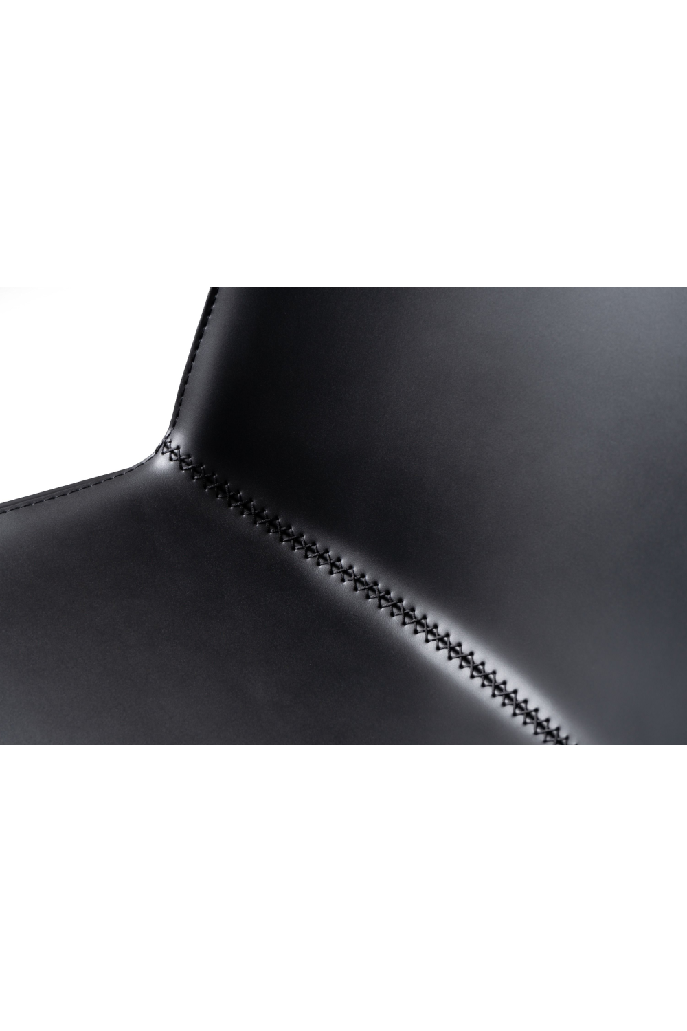 Black Vegan Leather Dining Chairs (2) | OROA Modern Murray | Oroa.com