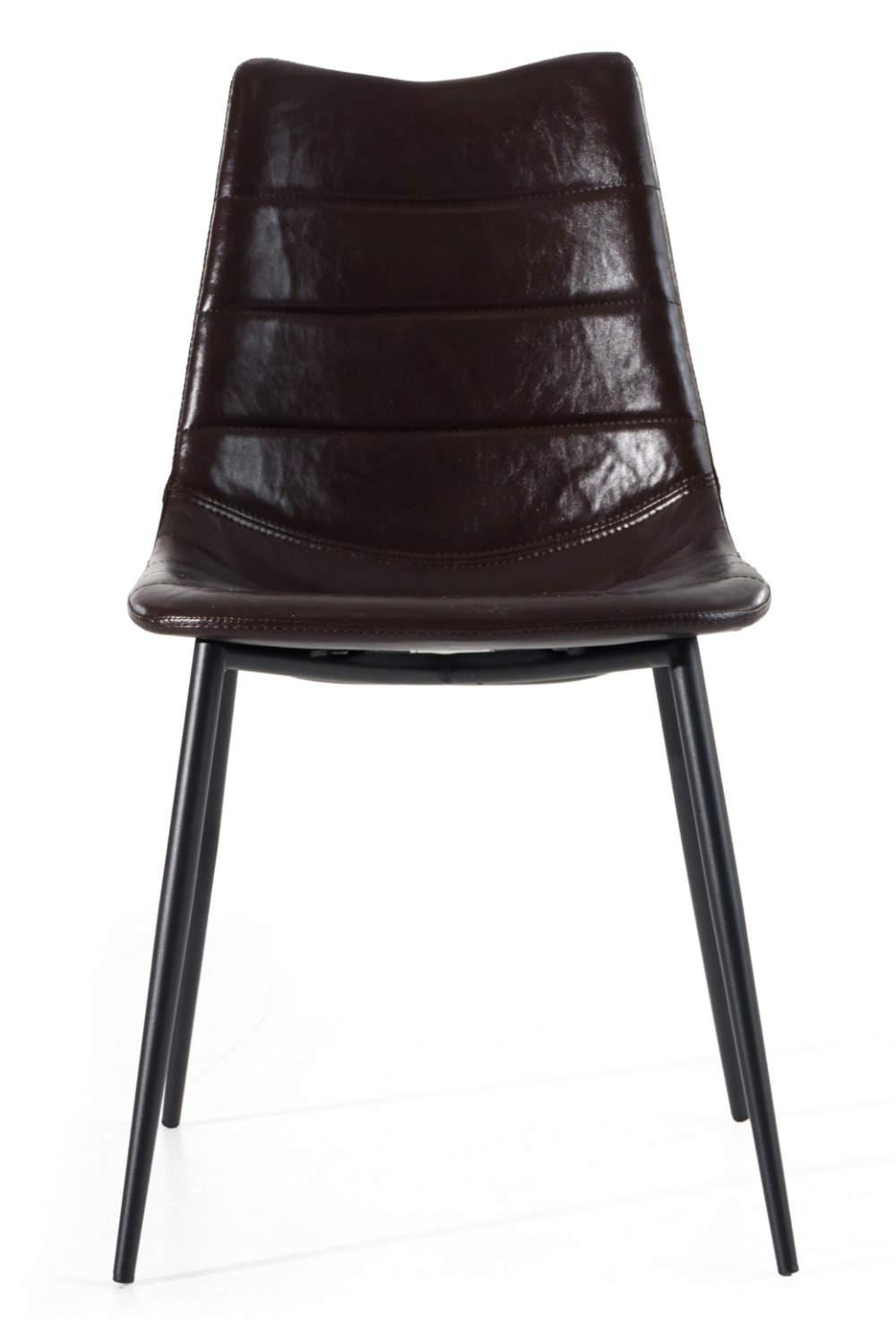 Brown Leatherette Dining Chairs (2) | OROA Modern Gilliam | Oroa.com