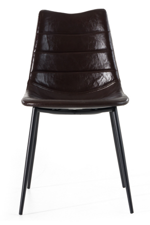 Brown Leatherette Dining Chairs (2) | OROA Modern Gilliam | Oroa.com