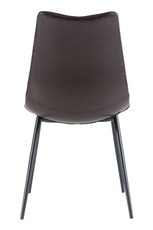 Brown Leatherette Dining Chairs (2) | OROA Modern Gilliam | Oroa.com