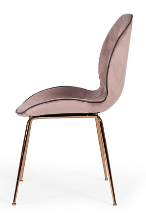 Pink Velvet Dining Chairs (2) | OROA Modern Wendy | Oroa.com