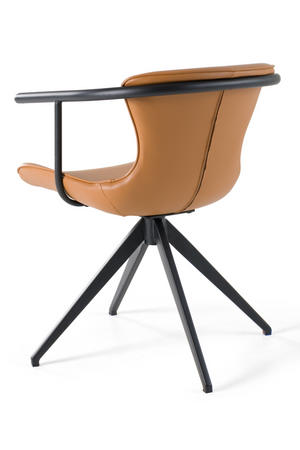 Vegan Leather Swivel Dining Chair | OROA Modern Maureen | Oroa.com