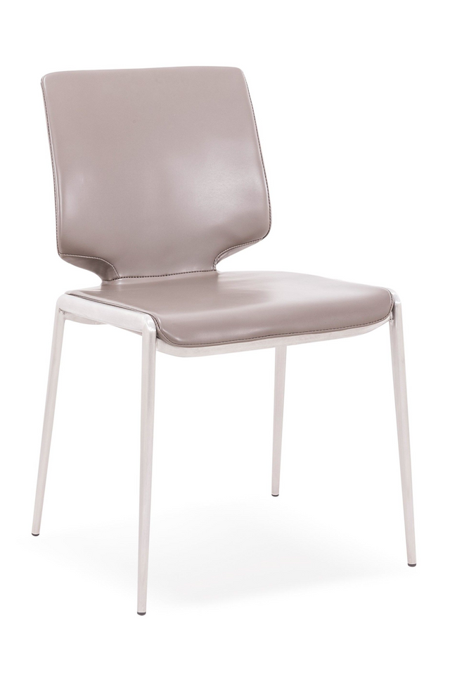 Eco-Leather Stackable Dining Chairs (2) | OROA Modern | Oroa.com