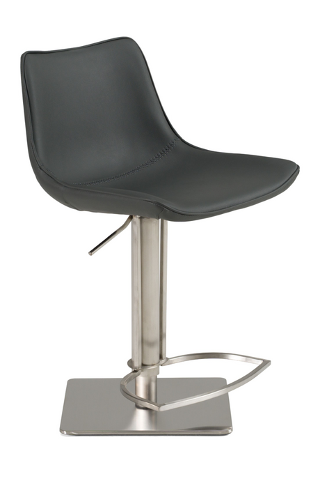 Gray Leatherette Swivel Bar Stool | OROA Modern Manning | Oroa.com