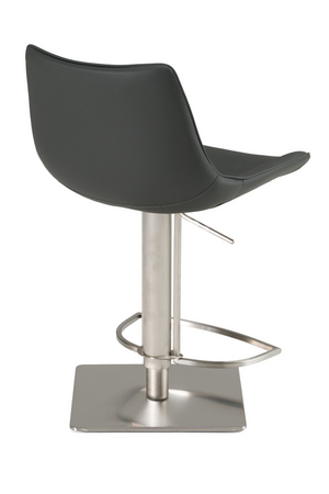 Gray Vegan Swivel Bar Stool | OROA Modern Manning | Oroa.com