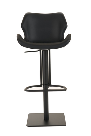 Black Eco-Leather Bar Stool | OROA Modern Jaffee | Oroa.com