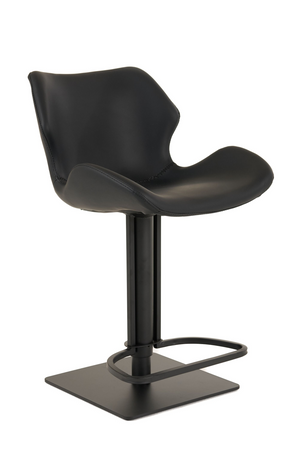 Black Eco-Leather Bar Stool | OROA Modern Jaffee | Oroa.com