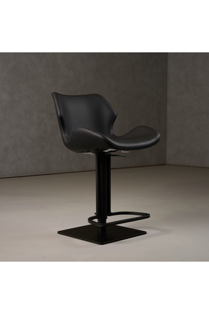 Black Eco-Leather Bar Stool | OROA Modern Jaffee | Oroa.com