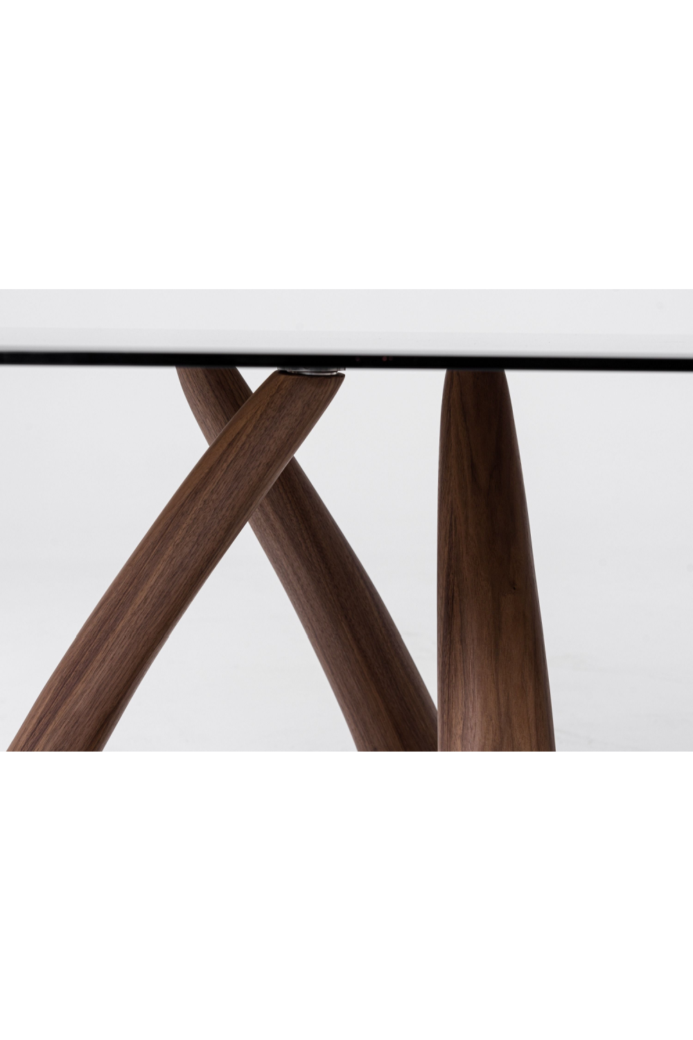 Oval Gray Glass Dining Table | OROA Modern Christy | Oroa.com