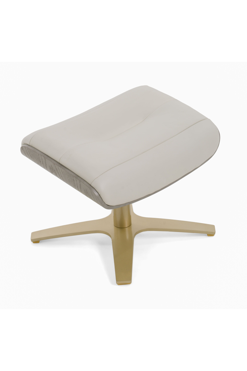 Gray Leather Swivel Chair and Ottoman | OROA Modern | Oroa.com