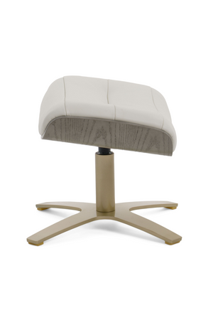 Gray Leather Swivel Chair and Ottoman | OROA Modern | Oroa.com
