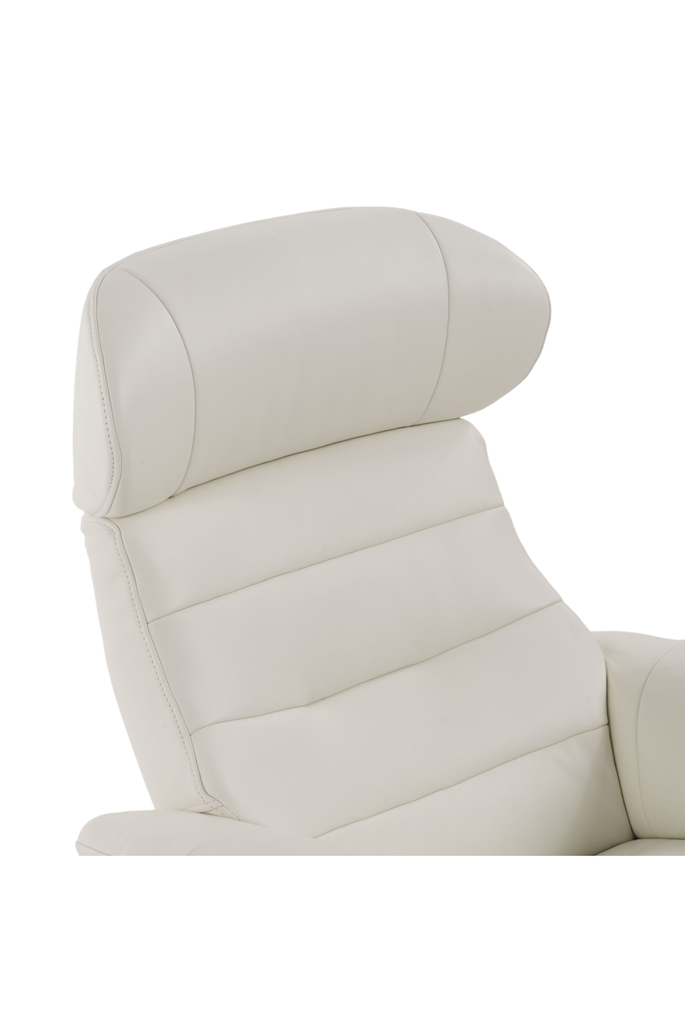 Gray Leather Swivel Chair and Ottoman | OROA Modern | Oroa.com