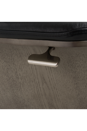 Black Leather Lounge Chair & Ottoman | OROA Modern Nowak | Oroa.com