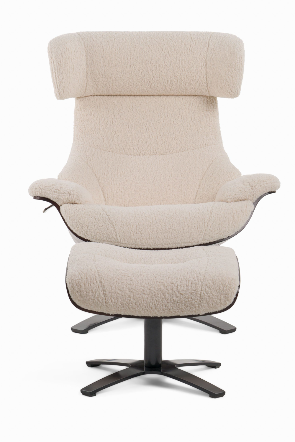 Beige Lounge Chair & Ottoman | OROA Modern Zahara | Oroa.com